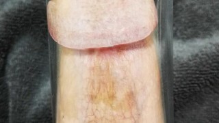 cock pumping close up