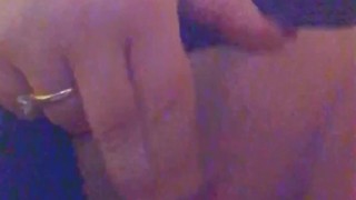 Hot Horny Blonde playing masturbating with her wet pussy