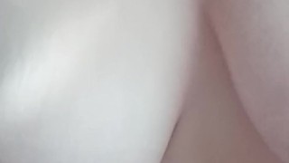 Girl takes off the heat, with ice in her pussy