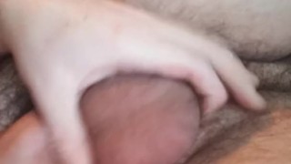 Playing with my thick cock