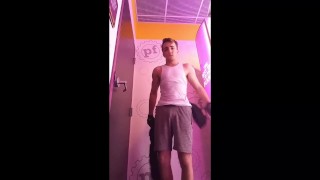 Twink goes tanning