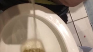 Big teen cock pissing