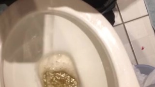Big teen cock pissing