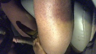 Naked u-haul driving jack off n cum:-)