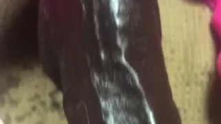 Watch me take a monster cock 12inches