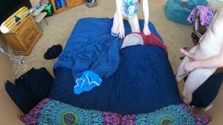 Sucking and fucking in knee high socks angle 2