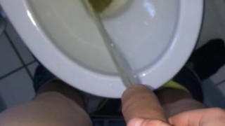Scottish teen cock pissing