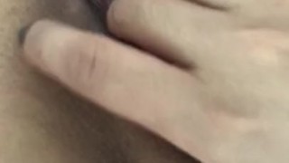 sexy filipina playing with her wet tight little pussy while on vacation