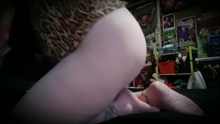 "Crawl" (Re-Upload) - Riding my toy and showing off my ass and feet