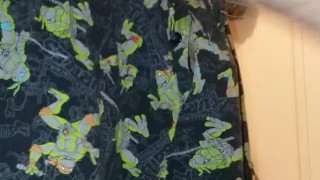 catches me in my pajamas shaking it more than twice. Pee then stroke