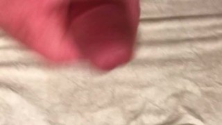 Masturbating after shower precum no cum