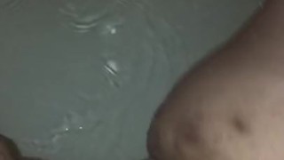 Clit massage leads to juicy squirt