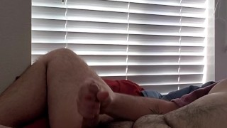 Playing with my soft thick uncut dick