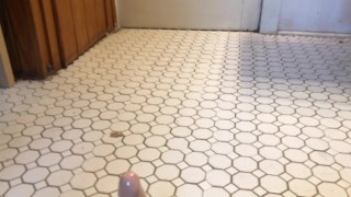 Anal fucking with two different dildos to cumshot