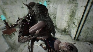 skyrim dark souls Fire Keeper and monster porn