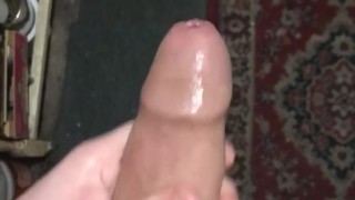 Jerking my thick cock with some moans