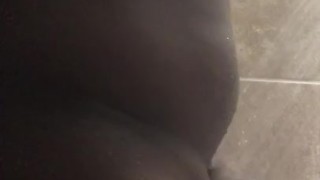 Shower jack off at gym