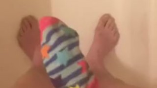 Master pisses and cums