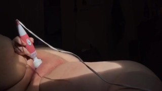 Using my pussy with my wand