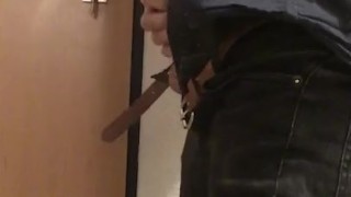 Jerk off at the public floor / with cumshot