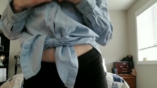 Little Slut likes to Tease, Strips to Bare Ass
