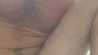 Painful but amazing orgasm w/ huge cucumber