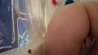 Playing in the shower