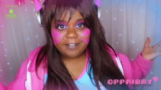 OPPAIBBY - CHUBBY D.VA MUKBANG STUFFING + BELLY WORSHIP (PREVIEW)