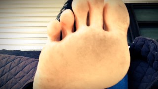 Lick my dirty feet clean while I smoke TEASER