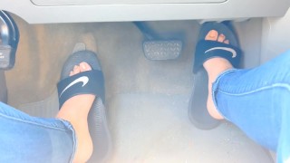 Pedal pumping with slides and barefoot TEASER