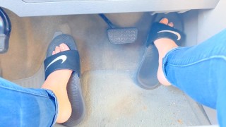 Pedal pumping with slides and barefoot TEASER