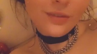 Sexy step sister teases with bad dragon toy