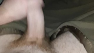 Playing with my cock before bed