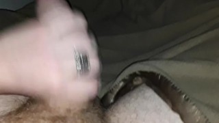 Playing with my cock before bed