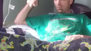 Afternoon masturbation on my air mattress. Watching porn and jacking off.