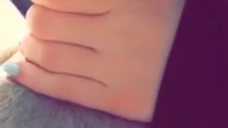 Teen girl sucks me off before school - I record her on snapchat