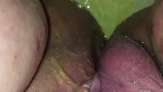 Rubbing my clit and accidentally pissing on myself