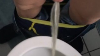 Scottish teen pissing