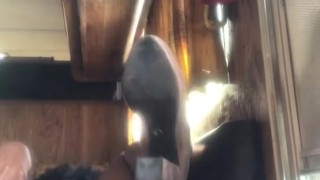 Quickie with my legs up