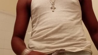 Whole lotta dick in these gray sweats