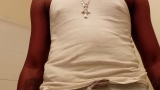 Whole lotta dick in these gray sweats