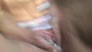 CinnamonSins via NiteFlirt Plays With Her Ebony Cunt & Cums Loud