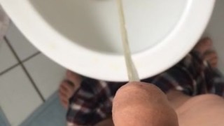 Teen dick pissing
