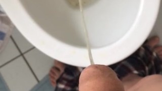 Teen dick pissing
