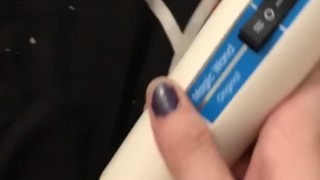 Magic wand mastubation