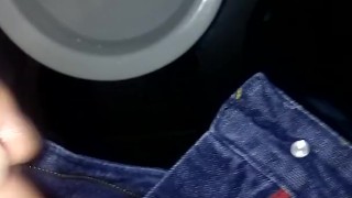 pissing in public toilet