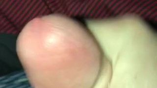 Masturbaiting before bed with cumshot in college dorm