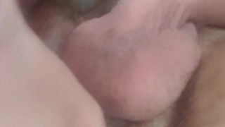 Moaning after inserting in my ass the prostate vibrator I use for cumming