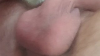 Moaning after inserting in my ass the prostate vibrator I use for cumming