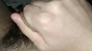 cums on belly